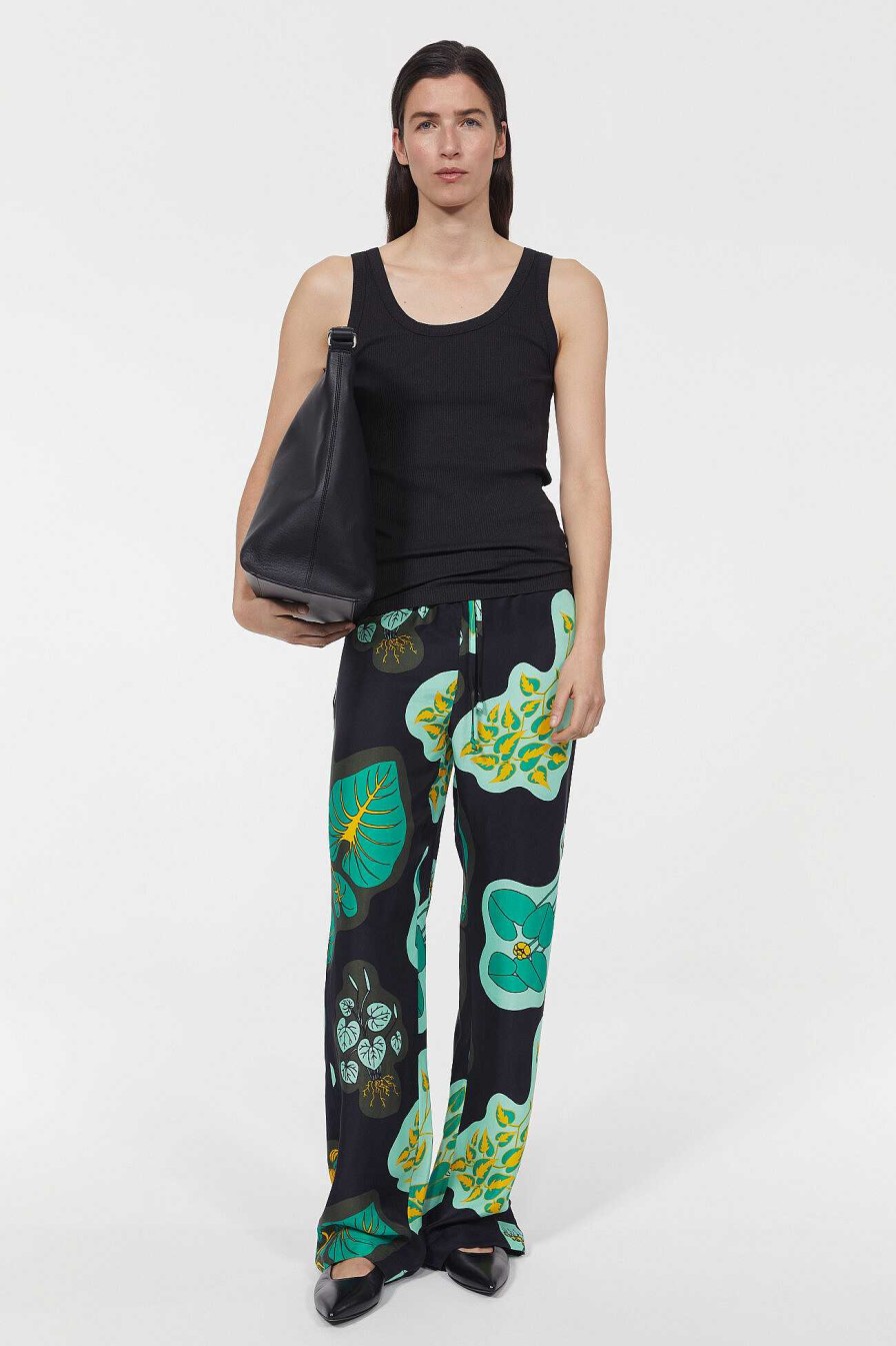 New Lunara Leaf Pants Rodebjer New Arrivals