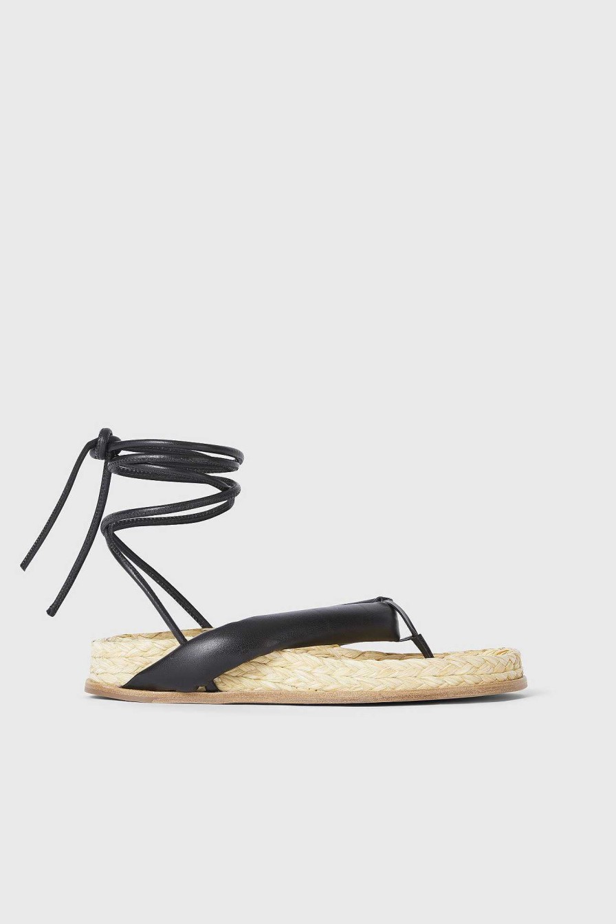 Hot Santorino Straw Sandals Rodebjer New Arrivals