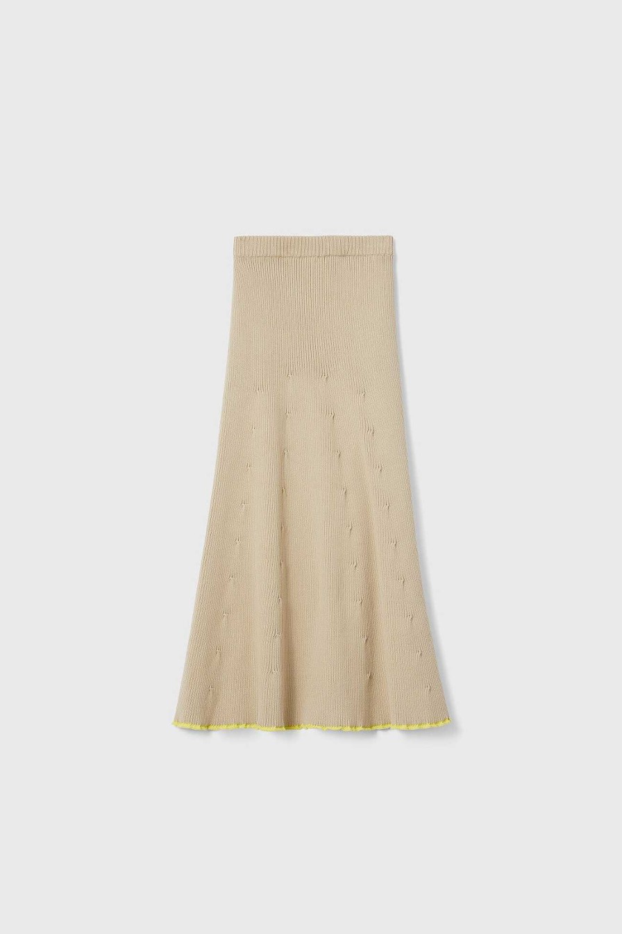 Wholesale Fly Rib Knitted Skirt Rodebjer Skirts