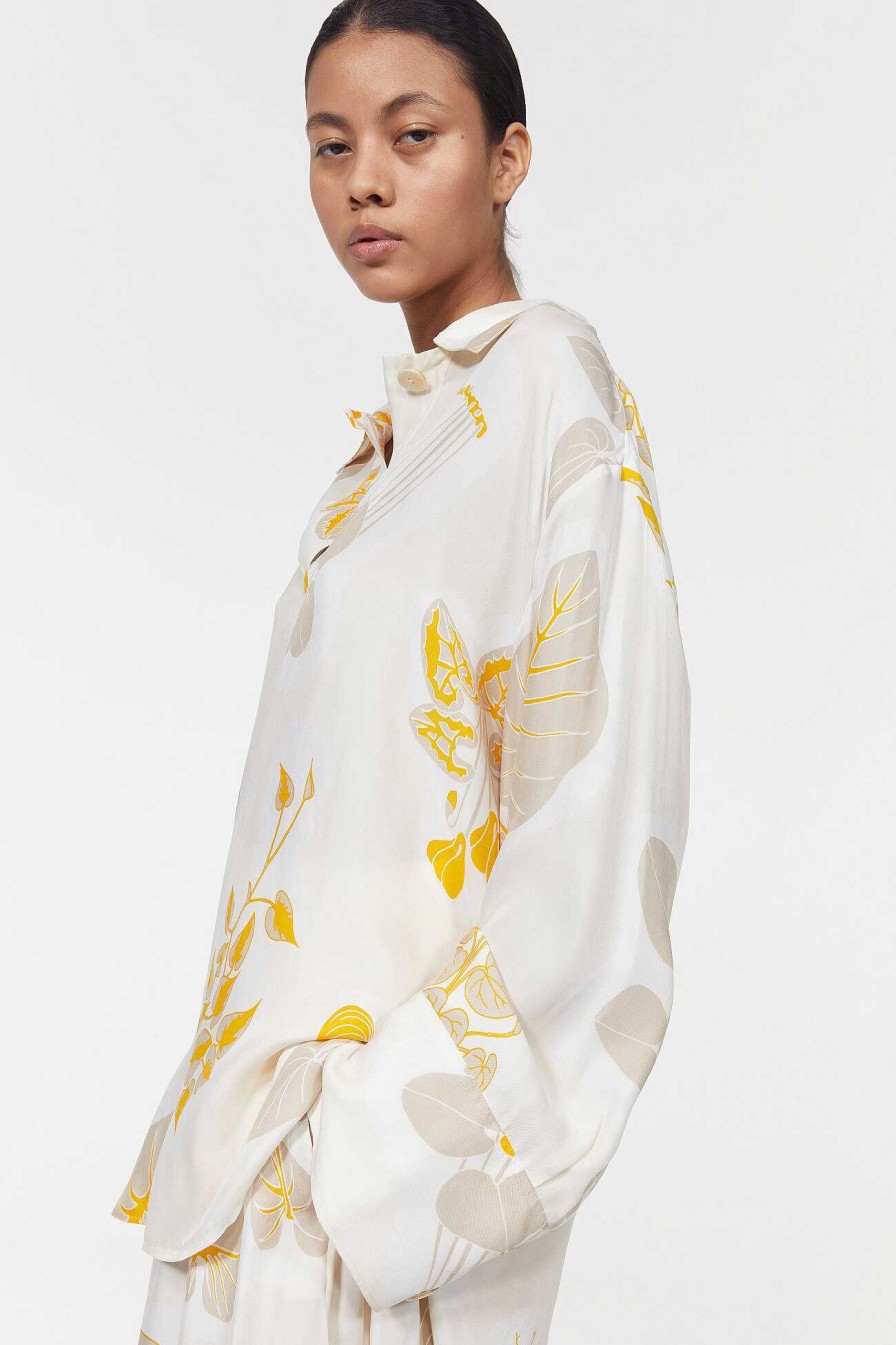 Best Sunshine Leaf Shirt Rodebjer New Arrivals