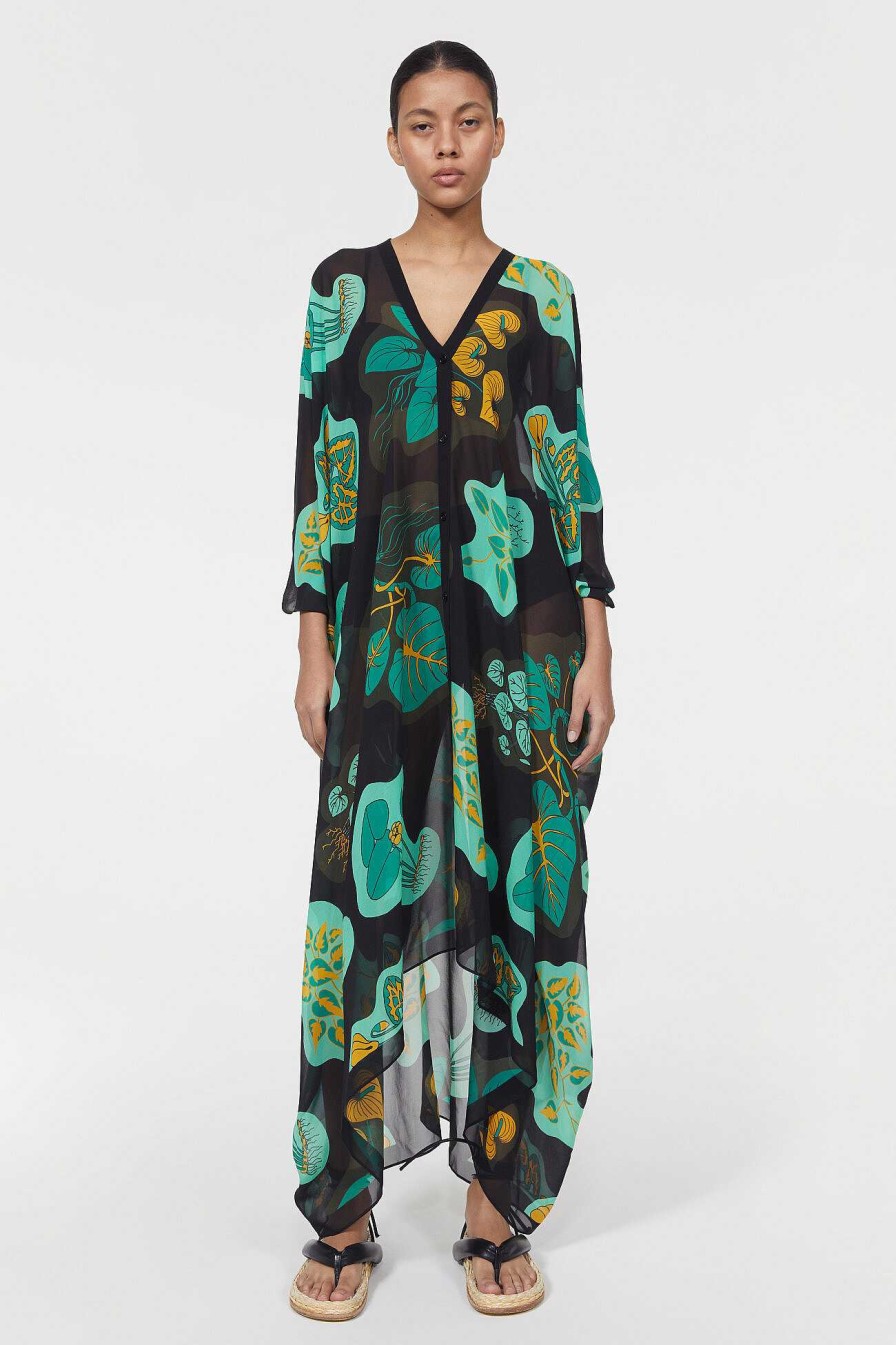 Hot Agave Leaf Caftan Rodebjer New Arrivals