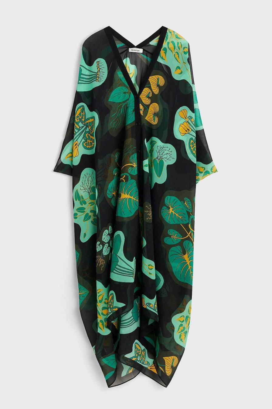 Clearance Agave Leaf Caftan Rodebjer The Heartleaf Capsule