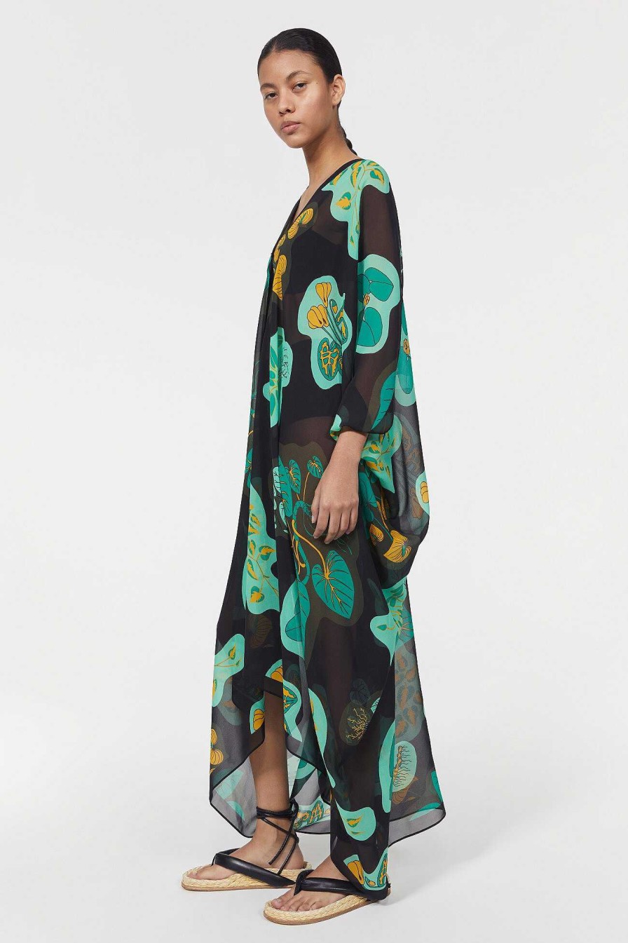 Clearance Agave Leaf Caftan Rodebjer The Heartleaf Capsule